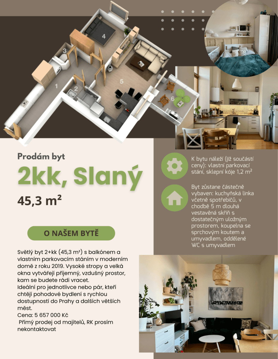 Predaj bytu 2-izbový 45 m², Tomanova, Slaný, Středočeský kraj Predaj bytu 2-izbový 45 m², Tomanova, Slaný, Středočeský kraj