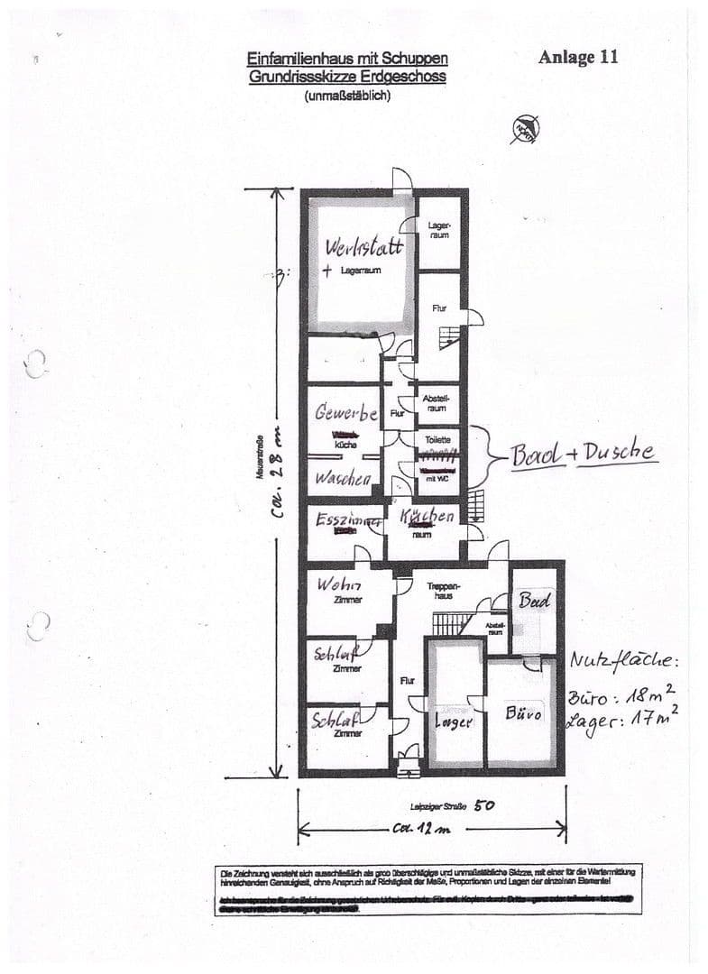 Predaj domu 240 m², pozemek 464 m², Leipziger Straße 50, Kemberg, Sasko-Anhaltsko Predaj domu 240 m², pozemek 464 m², Leipziger Straße 50, Kemberg, Sasko-Anhaltsko