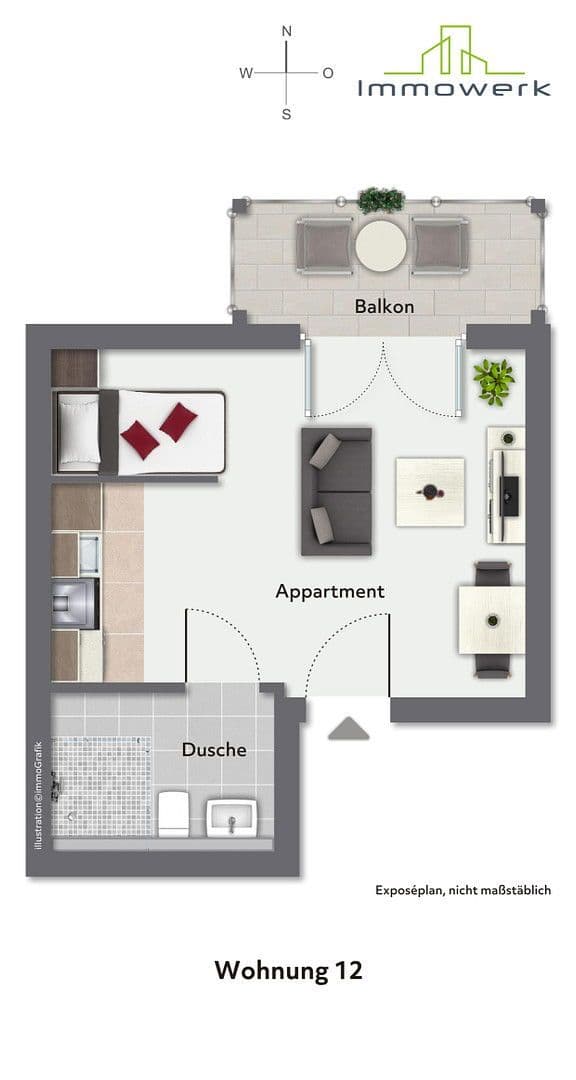 Predaj bytu 1-izbový 30 m², Geigenbauerstraße 24 - 26, Füssen, Bavorsko Predaj bytu 1-izbový 30 m², Geigenbauerstraße 24 - 26, Füssen, Bavorsko