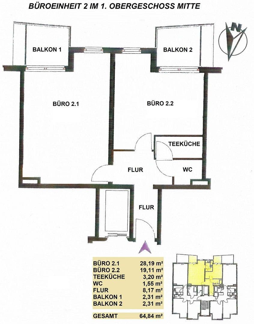 Prenájom kancelárie 65 m², Pfotenhauerstr. 52, Dresden, Sasko Prenájom kancelárie 65 m², Pfotenhauerstr. 52, Dresden, Sasko