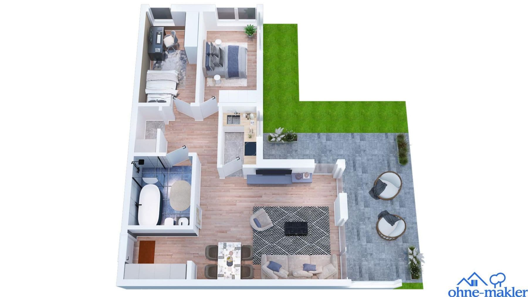 Predaj bytu 3-izbový 91 m², Angerweg 12, Gauting, Bavorsko Predaj bytu 3-izbový 91 m², Angerweg 12, Gauting, Bavorsko