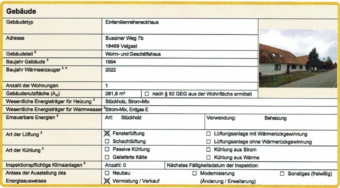 Predaj domu 155 m², pozemek 1.450 m², Bussiner Weg 7b, Velgast, Meklenbursko-Predpomoransko Predaj domu 155 m², pozemek 1.450 m², Bussiner Weg 7b, Velgast, Meklenbursko-Predpomoransko