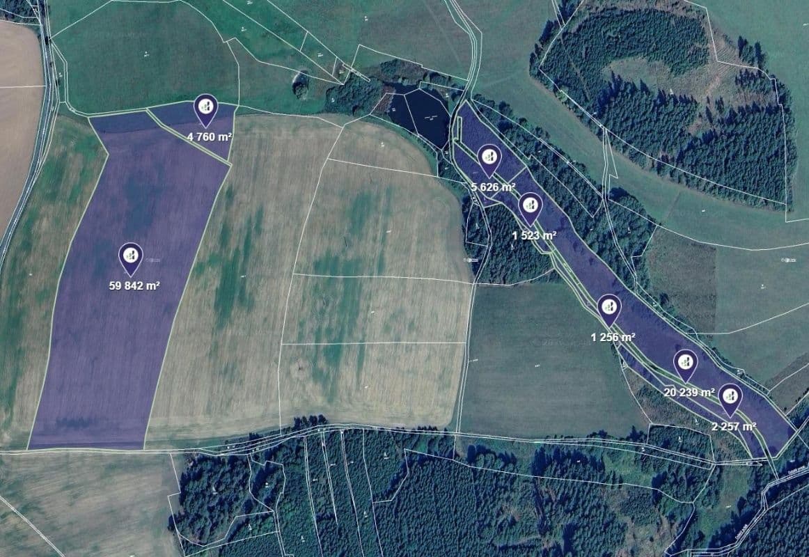 Predaj pozemku 98.428 m², Bezvěrov, Plzeňský kraj Predaj pozemku 98.428 m², Bezvěrov, Plzeňský kraj