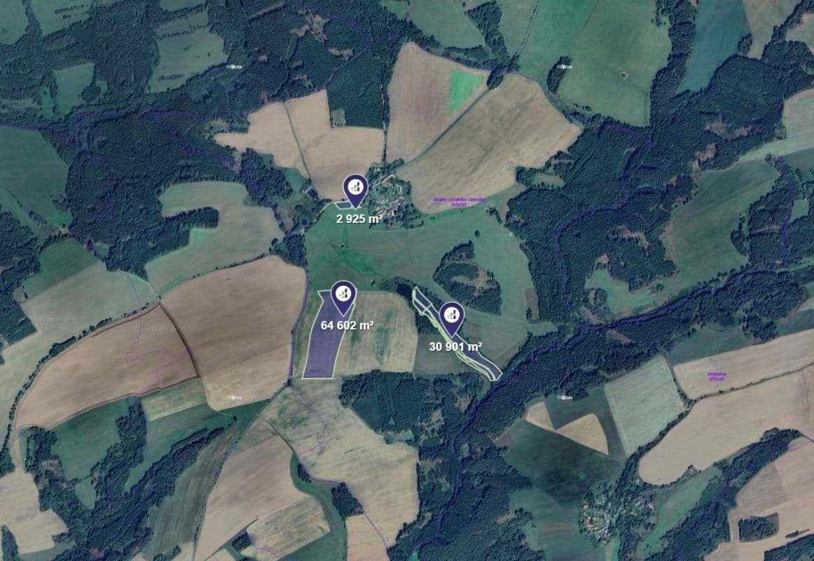 Predaj pozemku 98.428 m², Bezvěrov, Plzeňský kraj Predaj pozemku 98.428 m², Bezvěrov, Plzeňský kraj