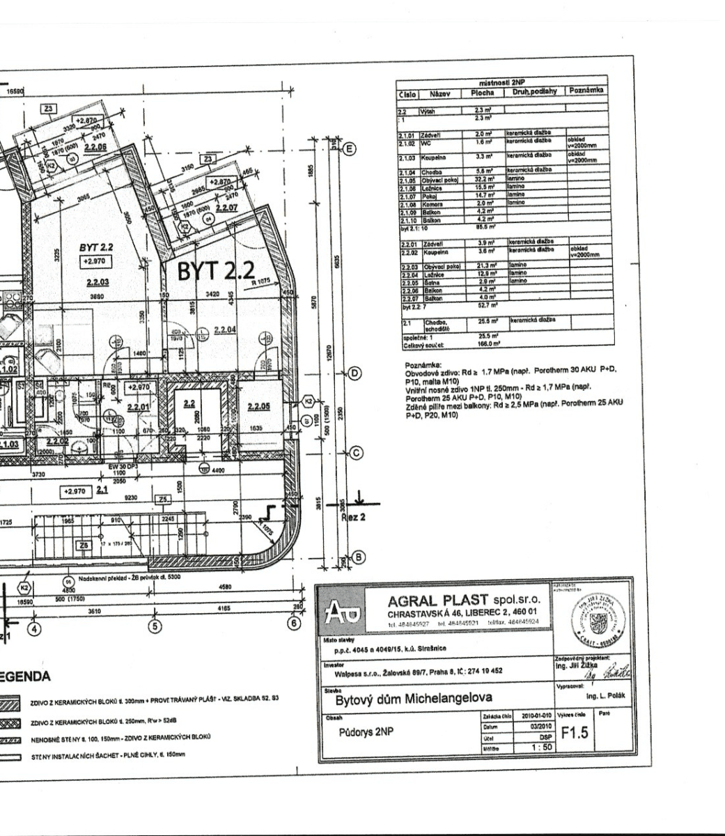 Prenájom bytu 2-izbový 53 m², Michelangelova, Praha, Praha Prenájom bytu 2-izbový 53 m², Michelangelova, Praha, Praha