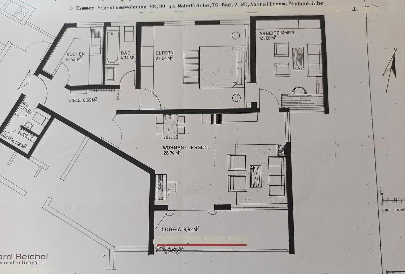 Prenájom bytu 3-izbový 89 m², Bad Homburg vor der Höhe, Hesensko Prenájom bytu 3-izbový 89 m², Bad Homburg vor der Höhe, Hesensko