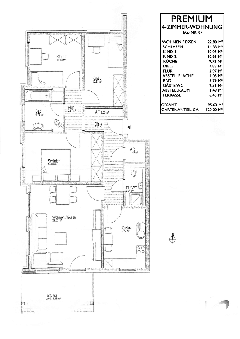 Predaj bytu 4-izbový 96 m², Fürth, Bavorsko Predaj bytu 4-izbový 96 m², Fürth, Bavorsko