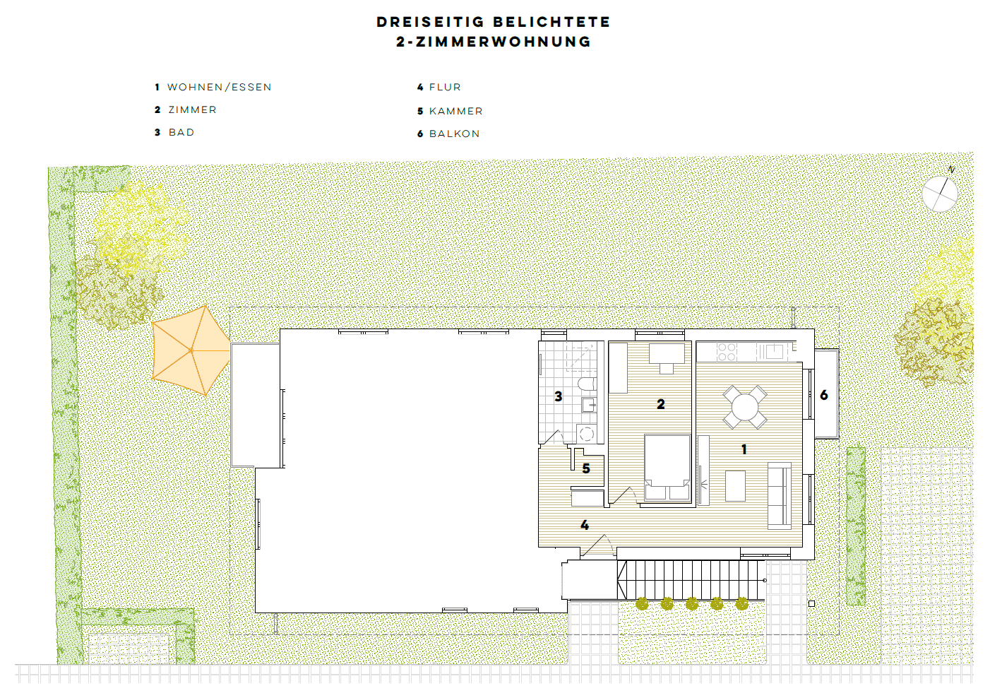Prenájom bytu 2-izbový 48 m², Oderstraße 17, Bernau, Brandenbursko Prenájom bytu 2-izbový 48 m², Oderstraße 17, Bernau, Brandenbursko