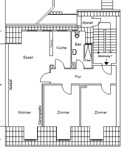 Prenájom bytu 3-izbový 90 m², Buschhausener Straße 72, Oberhausen, Severné Porýnie - Westfálsko Prenájom bytu 3-izbový 90 m², Buschhausener Straße 72, Oberhausen, Severné Porýnie - Westfálsko