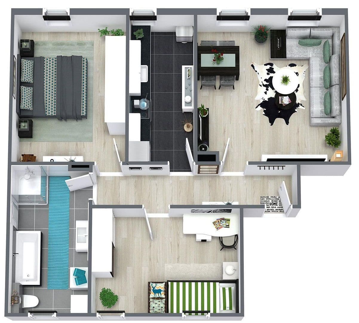 Prenájom bytu 3-izbový 71 m², Äußere Crimmitschauer Straße 33, Meerane, Sasko Prenájom bytu 3-izbový 71 m², Äußere Crimmitschauer Straße 33, Meerane, Sasko