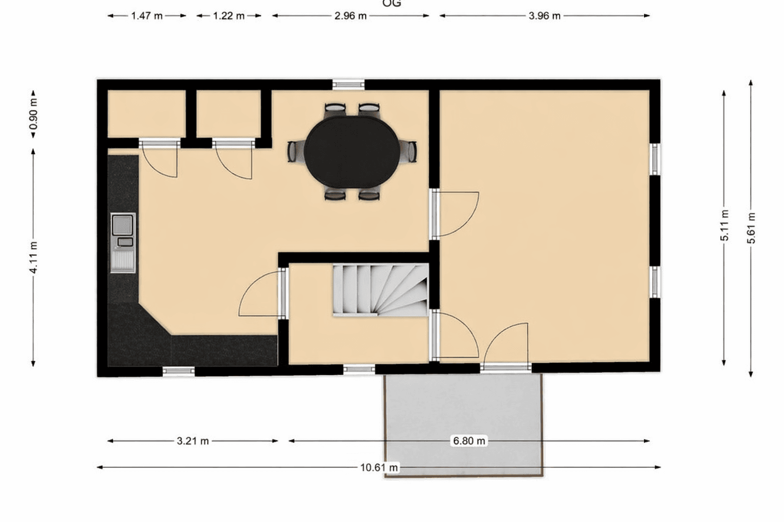 Prenájom bytu 4-izbový 107 m², Am Rübenstein 3, Ebsdorfergrund, Hesensko Prenájom bytu 4-izbový 107 m², Am Rübenstein 3, Ebsdorfergrund, Hesensko