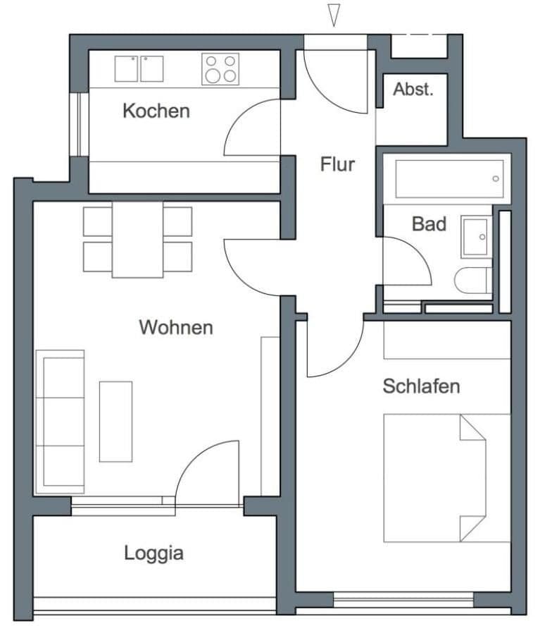 Predaj bytu 2-izbový 51 m², Fürstenfeldbruck, Bavorsko Predaj bytu 2-izbový 51 m², Fürstenfeldbruck, Bavorsko