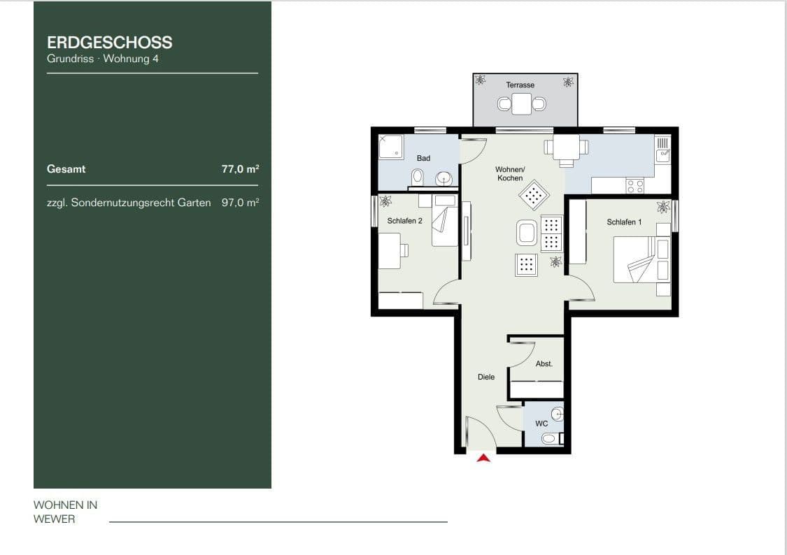 Prenájom bytu 3-izbový 77 m², Paderborn, Severné Porýnie - Westfálsko Prenájom bytu 3-izbový 77 m², Paderborn, Severné Porýnie - Westfálsko