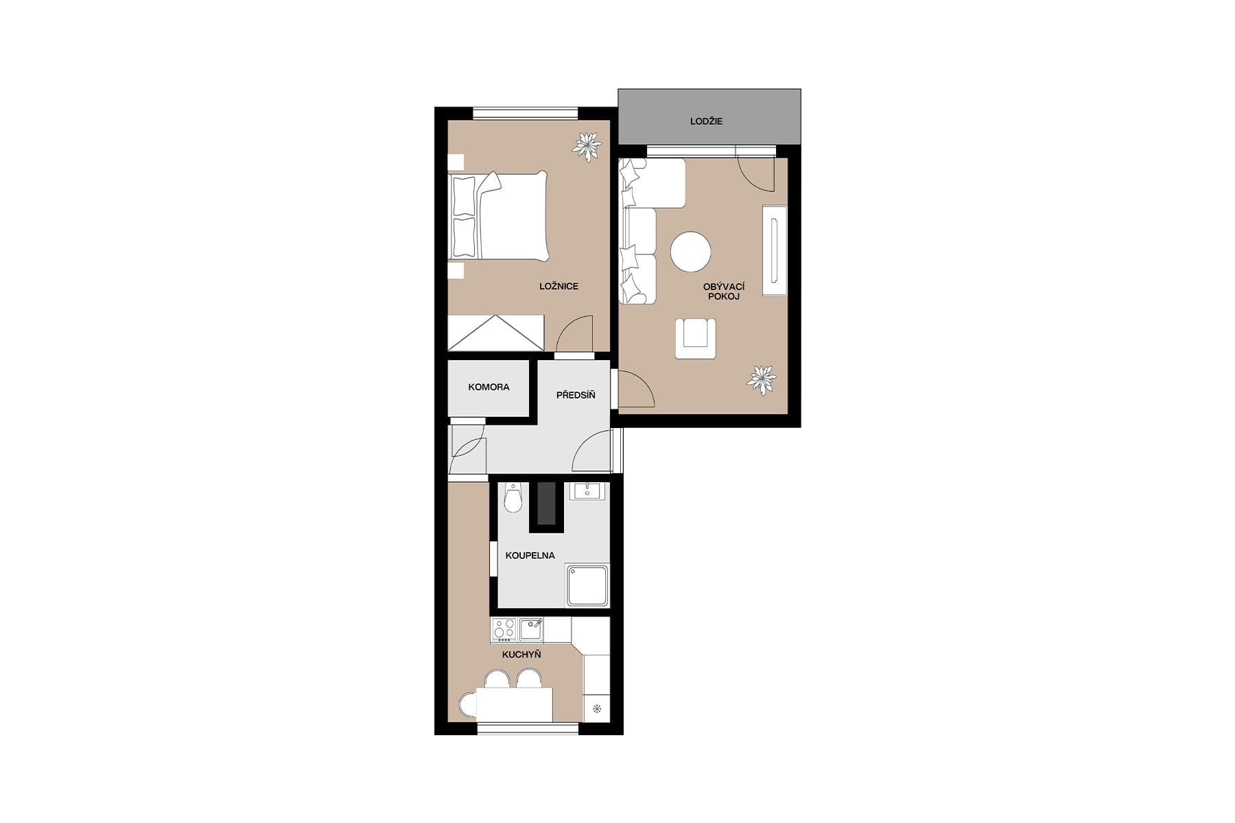 Predaj bytu 2-izbový 57 m², Cihlářská, Liberec, Liberecký kraj Predaj bytu 2-izbový 57 m², Cihlářská, Liberec, Liberecký kraj