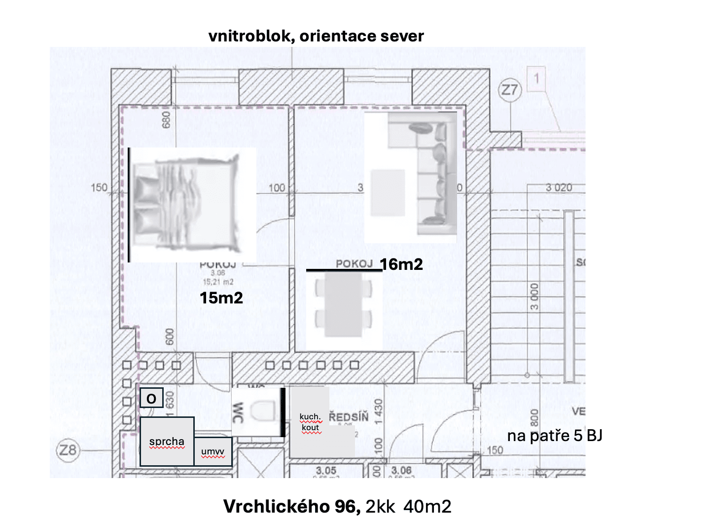 Predaj bytu 2-izbový 40 m², Vrchlického, Praha, Praha Predaj bytu 2-izbový 40 m², Vrchlického, Praha, Praha