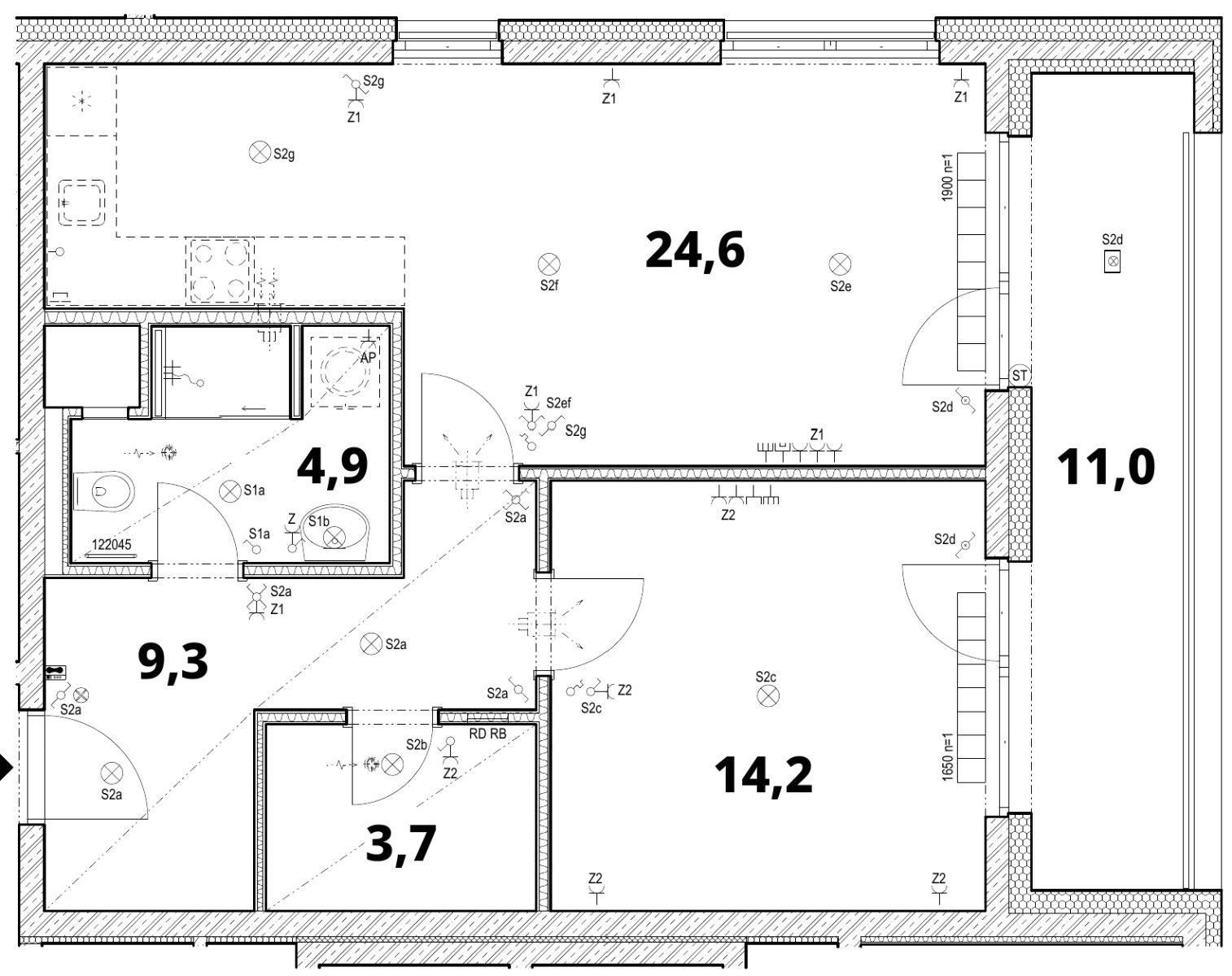 Prenájom bytu 2-izbový 61 m², Poděbradská, Praha, Praha Prenájom bytu 2-izbový 61 m², Poděbradská, Praha, Praha