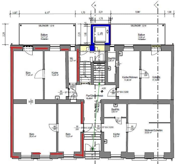 Prenájom kancelárie 76 m², Wienerstr. 29, Linz, Horné Rakúsko Prenájom kancelárie 76 m², Wienerstr. 29, Linz, Horné Rakúsko