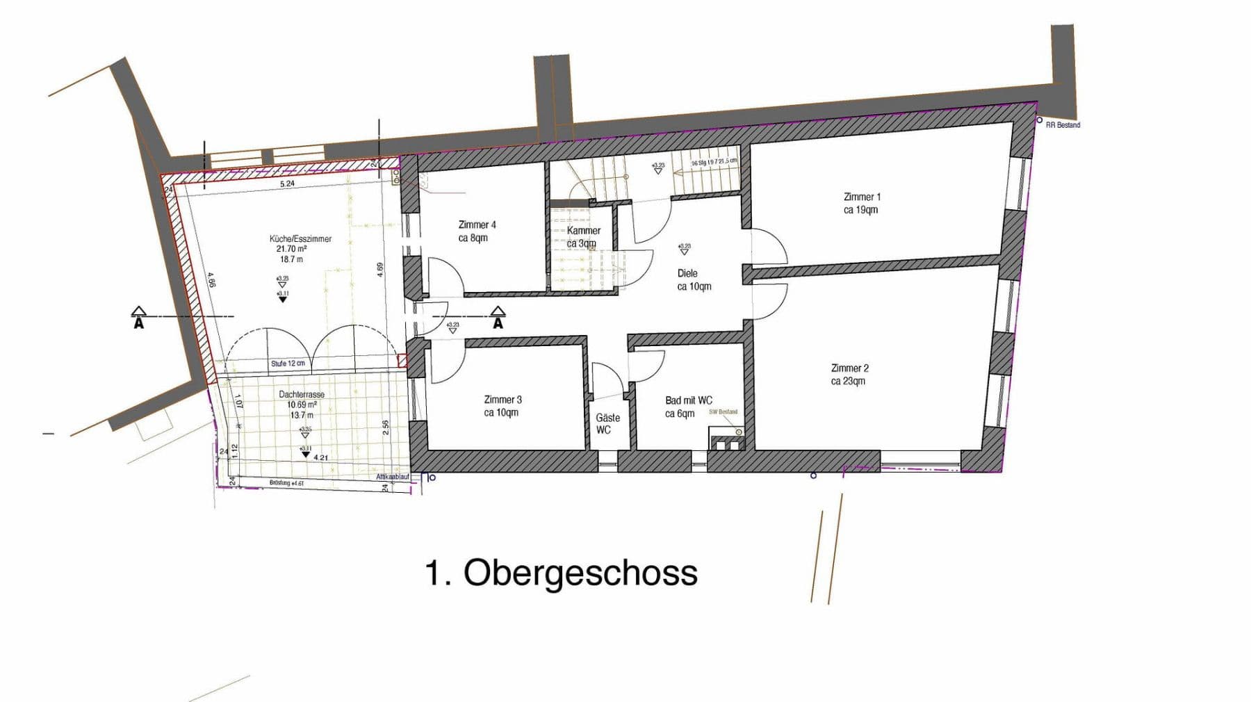 Prenájom bytu 4-izbový 112 m², Predigerberg 14, Augsburg, Bavorsko Prenájom bytu 4-izbový 112 m², Predigerberg 14, Augsburg, Bavorsko