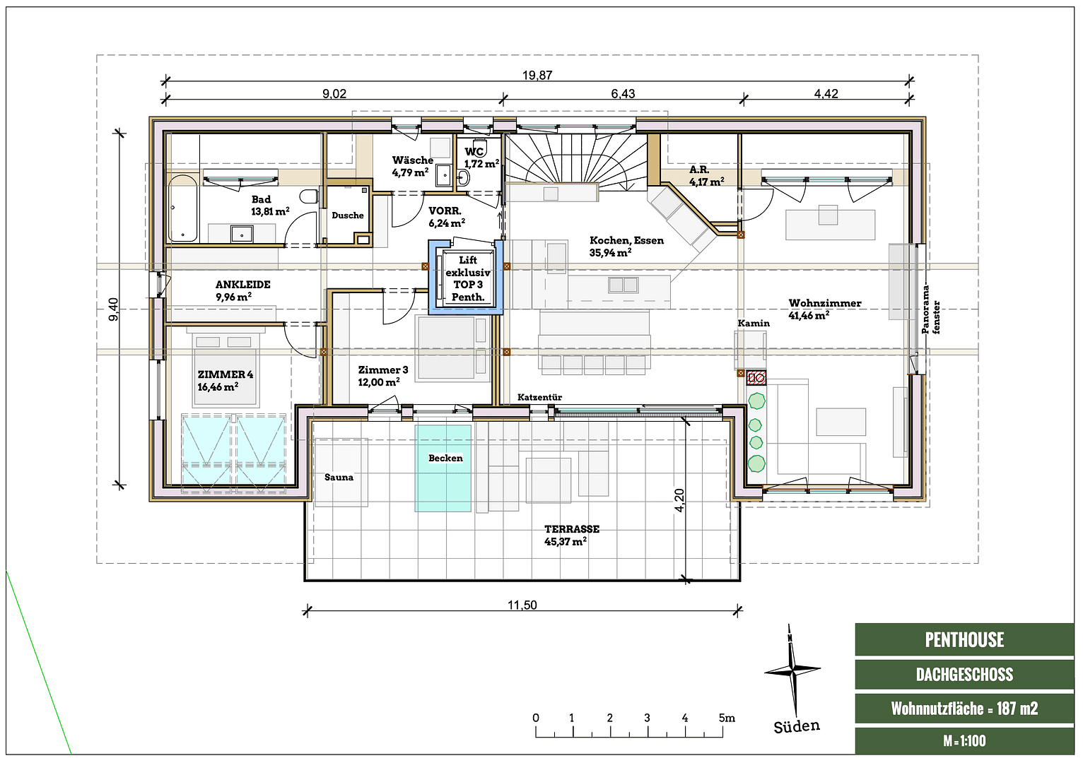 Predaj bytu 5-izbový 187 m², Draxlerstraße, Hallwang, Esch, Salzbursko Predaj bytu 5-izbový 187 m², Draxlerstraße, Hallwang, Esch, Salzbursko