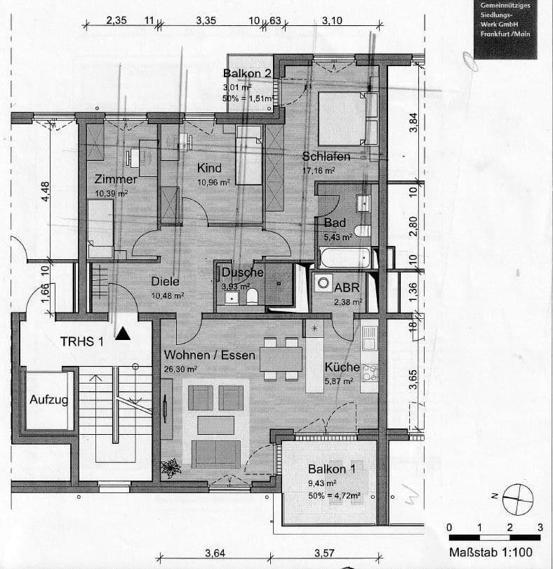 Predaj bytu 4-izbový 100 m², Rödelheimer Bahnweg 24, Frankfurt am Main, Hesensko Predaj bytu 4-izbový 100 m², Rödelheimer Bahnweg 24, Frankfurt am Main, Hesensko