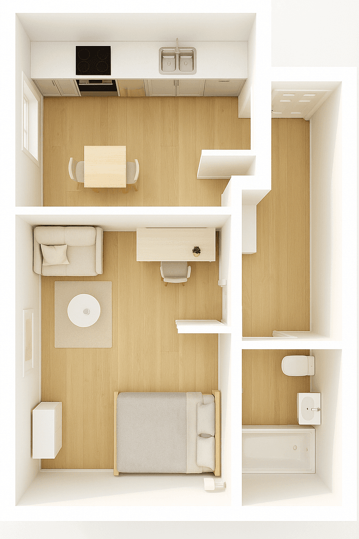 Predaj bytu 1-izbový 41 m², Hilzingen, Bádensko-Wurttembersko Predaj bytu 1-izbový 41 m², Hilzingen, Bádensko-Wurttembersko