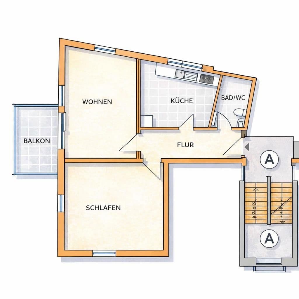 Prenájom bytu 2-izbový 63 m², Otto-Raggenbass-Straße 1, Konstanz, Bádensko-Wurttembersko Prenájom bytu 2-izbový 63 m², Otto-Raggenbass-Straße 1, Konstanz, Bádensko-Wurttembersko
