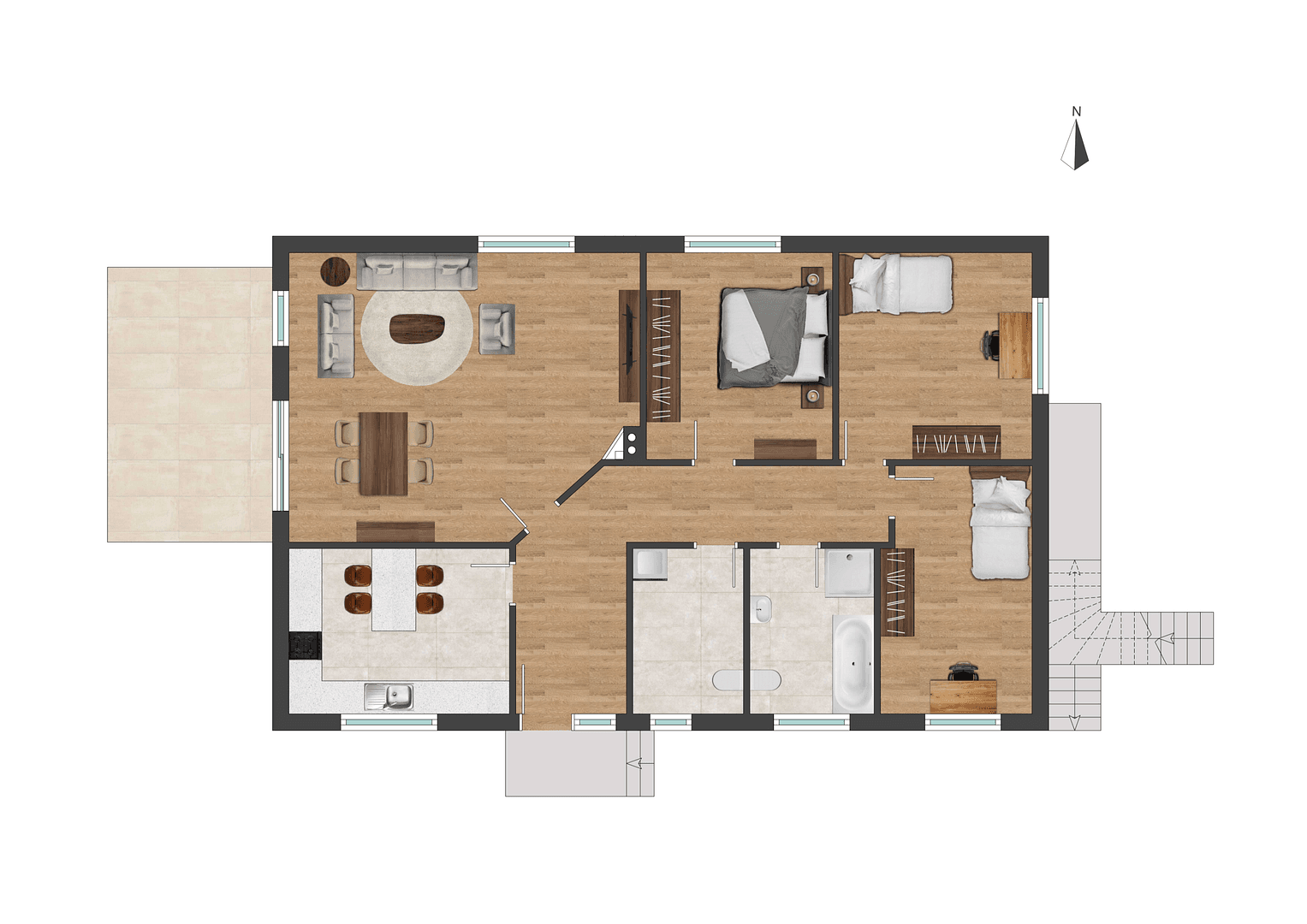 Predaj domu 115 m², pozemek 704 m², Mühlenbecker Land, Brandenbursko Predaj domu 115 m², pozemek 704 m², Mühlenbecker Land, Brandenbursko