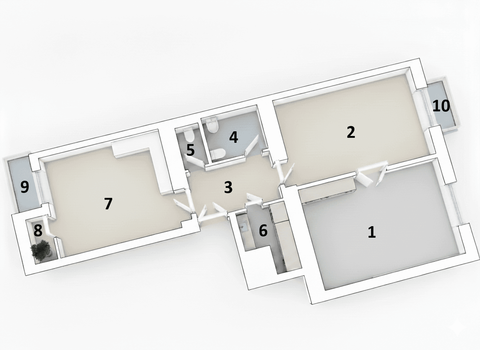 Prenájom bytu 2-izbový 83 m², Drahobejlova, Praha, Praha Prenájom bytu 2-izbový 83 m², Drahobejlova, Praha, Praha