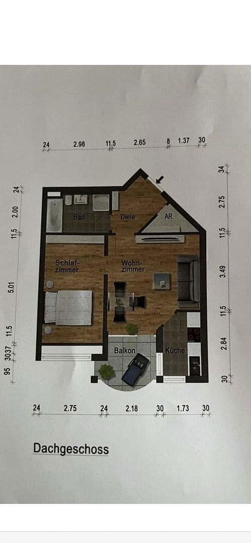 Prenájom bytu 2-izbový 50 m², Sandhausen, Bádensko-Wurttembersko Prenájom bytu 2-izbový 50 m², Sandhausen, Bádensko-Wurttembersko