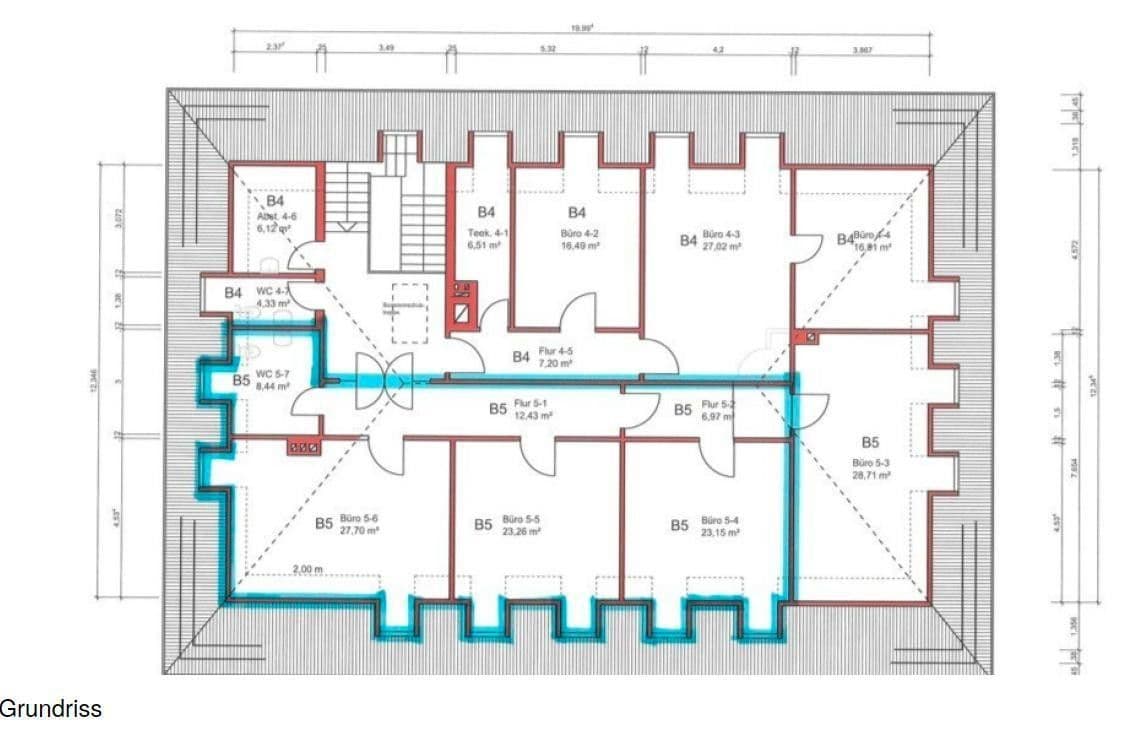 Prenájom kancelárie 102 m², Kölnische Straße 69, Kassel, Hesensko Prenájom kancelárie 102 m², Kölnische Straße 69, Kassel, Hesensko