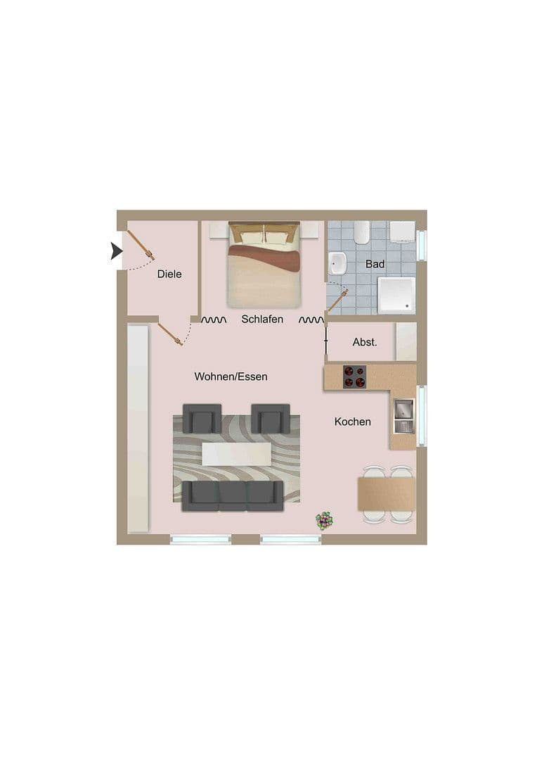 Predaj bytu 1-izbový 54 m², Brunnenstr. 15/1, Krauchenwies, Bádensko-Wurttembersko Predaj bytu 1-izbový 54 m², Brunnenstr. 15/1, Krauchenwies, Bádensko-Wurttembersko