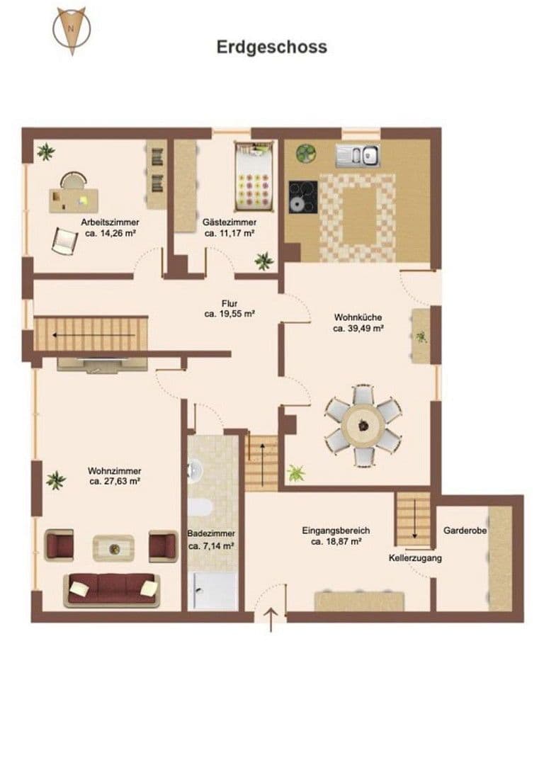 Predaj domu 307 m², pozemek 742 m², Meiergarten 3, Ronnenberg, Dolné Sasko Predaj domu 307 m², pozemek 742 m², Meiergarten 3, Ronnenberg, Dolné Sasko