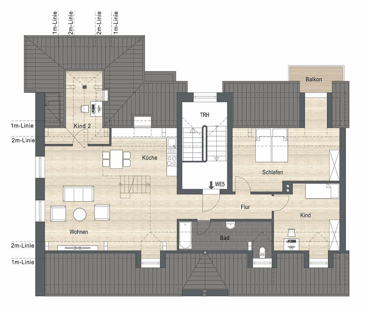 Predaj bytu 3-izbový 120 m², Salinenstraße 21, Traunstein, Bavorsko Predaj bytu 3-izbový 120 m², Salinenstraße 21, Traunstein, Bavorsko
