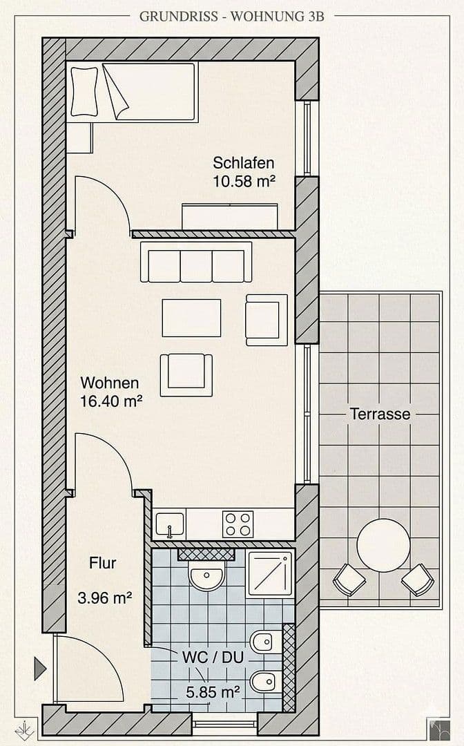 Prenájom bytu 2-izbový 41 m², Wildau, Brandenbursko Prenájom bytu 2-izbový 41 m², Wildau, Brandenbursko