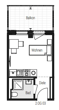 Prenájom bytu 1-izbový 25 m², Steinbühler Straße 4-6, Nürnberg, Bavorsko Prenájom bytu 1-izbový 25 m², Steinbühler Straße 4-6, Nürnberg, Bavorsko