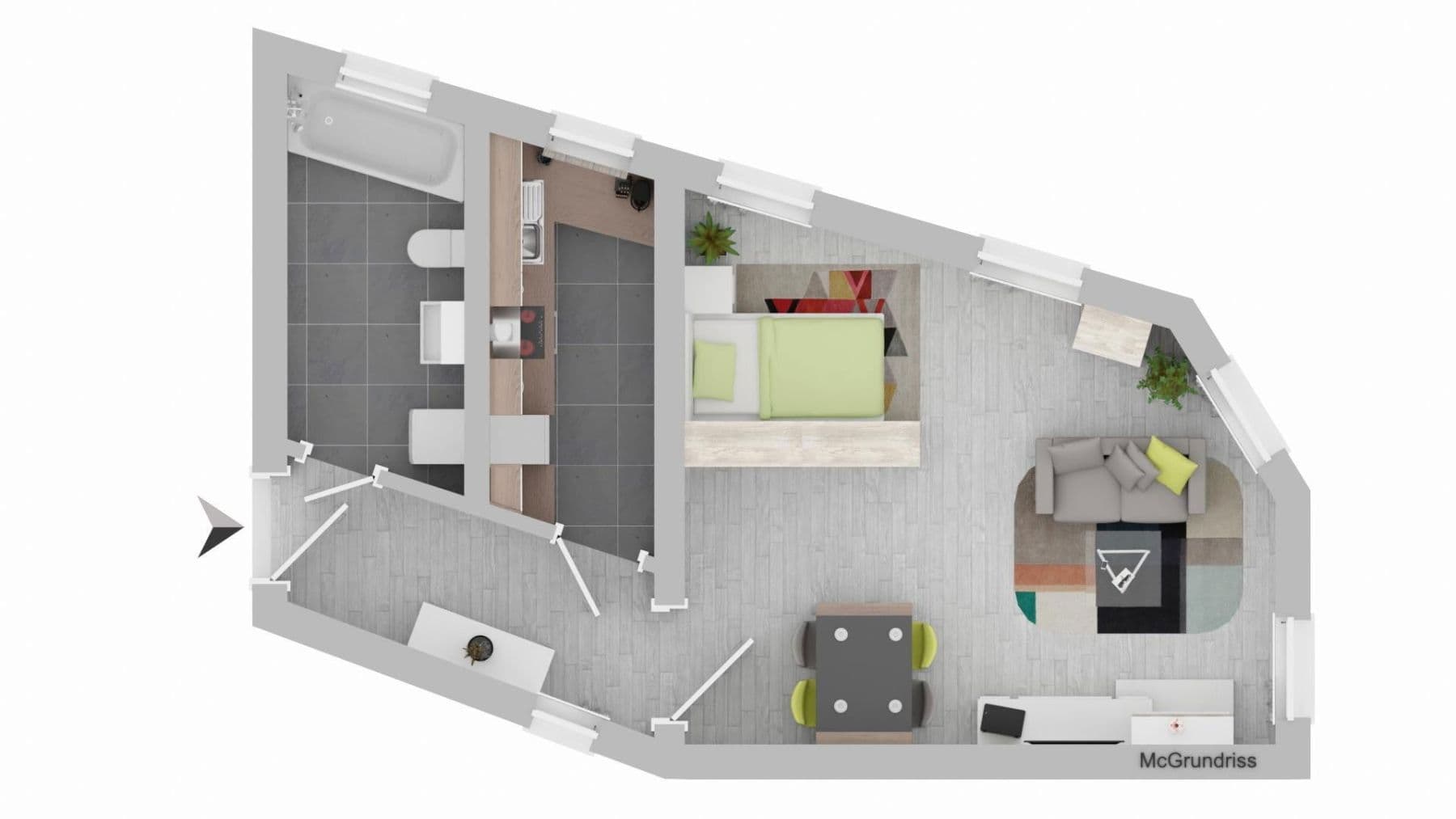 Predaj bytu 1-izbový 37 m², Pfortenplatz 3, Delitzsch, Sasko Predaj bytu 1-izbový 37 m², Pfortenplatz 3, Delitzsch, Sasko