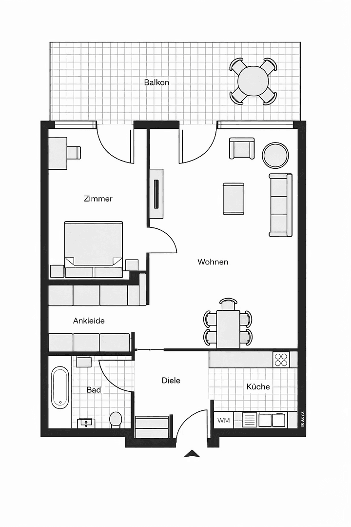 Predaj bytu 2-izbový 54 m², Ungererstr. 19, München, Bavorsko Predaj bytu 2-izbový 54 m², Ungererstr. 19, München, Bavorsko