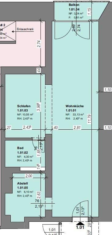Prenájom bytu 1-izbový 57 m², Habichtstraße 37, Hamburg, Hamburg Prenájom bytu 1-izbový 57 m², Habichtstraße 37, Hamburg, Hamburg
