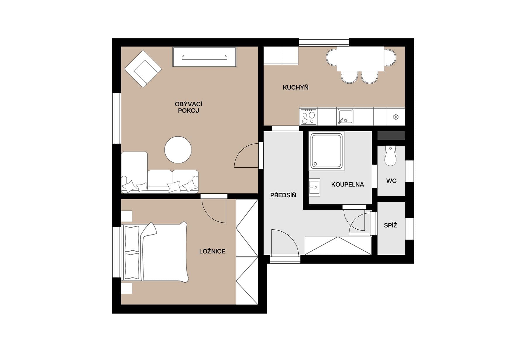 Predaj bytu 2-izbový 64 m², 1. máje, Vimperk, Jihočeský kraj Predaj bytu 2-izbový 64 m², 1. máje, Vimperk, Jihočeský kraj