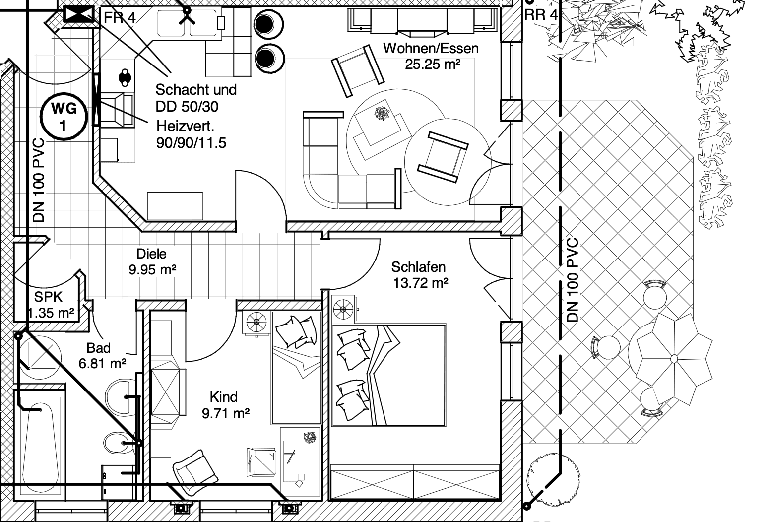 Prenájom bytu 3-izbový 73 m², Am Mitterfeld 48, Landshut, Bavorsko Prenájom bytu 3-izbový 73 m², Am Mitterfeld 48, Landshut, Bavorsko
