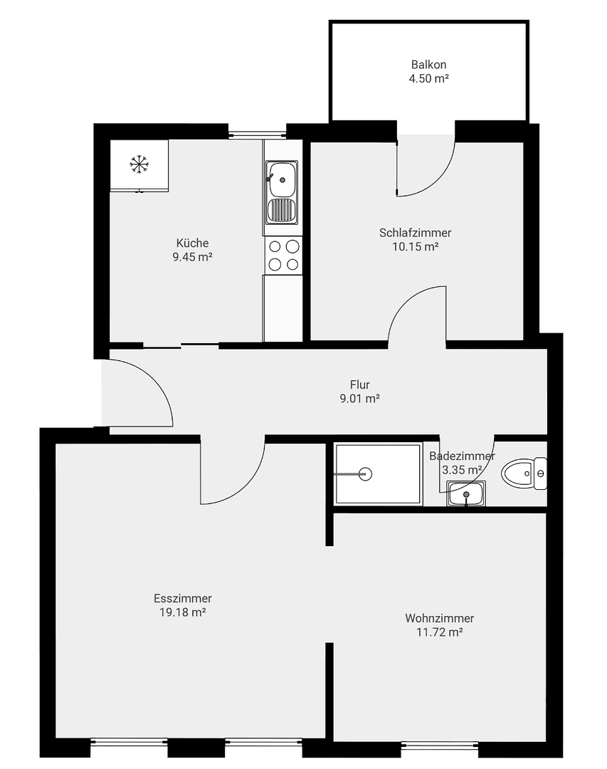 Prenájom bytu 3-izbový 63 m², Moltkestraße 18, Neumünster, Šlezvicko-Holštajnsko Prenájom bytu 3-izbový 63 m², Moltkestraße 18, Neumünster, Šlezvicko-Holštajnsko