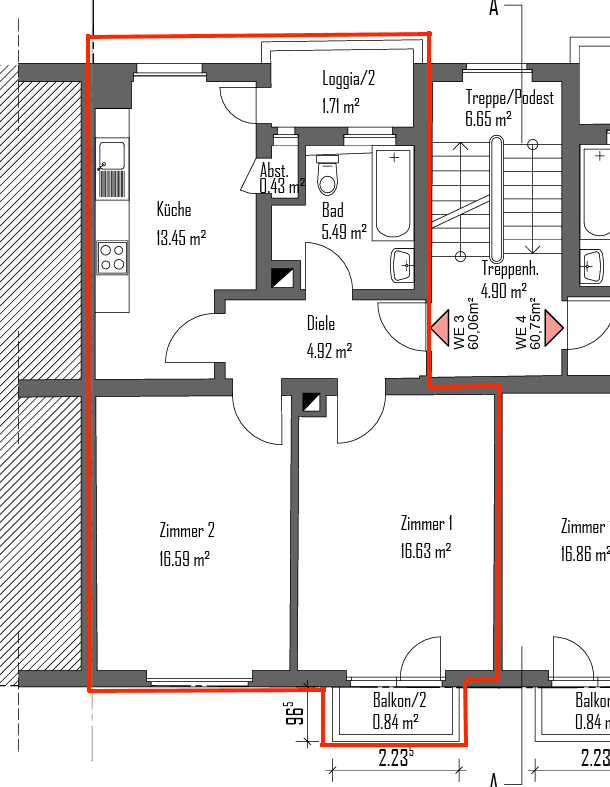 Prenájom bytu 2-izbový 64 m², Mannheim, Bádensko-Wurttembersko Prenájom bytu 2-izbový 64 m², Mannheim, Bádensko-Wurttembersko