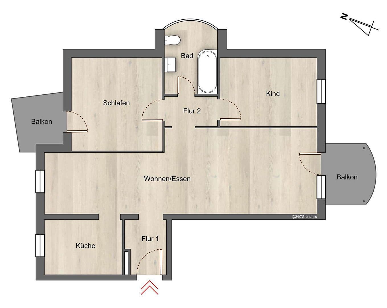 Predaj bytu 3-izbový 81 m², Kümmersbruck, Bavorsko Predaj bytu 3-izbový 81 m², Kümmersbruck, Bavorsko