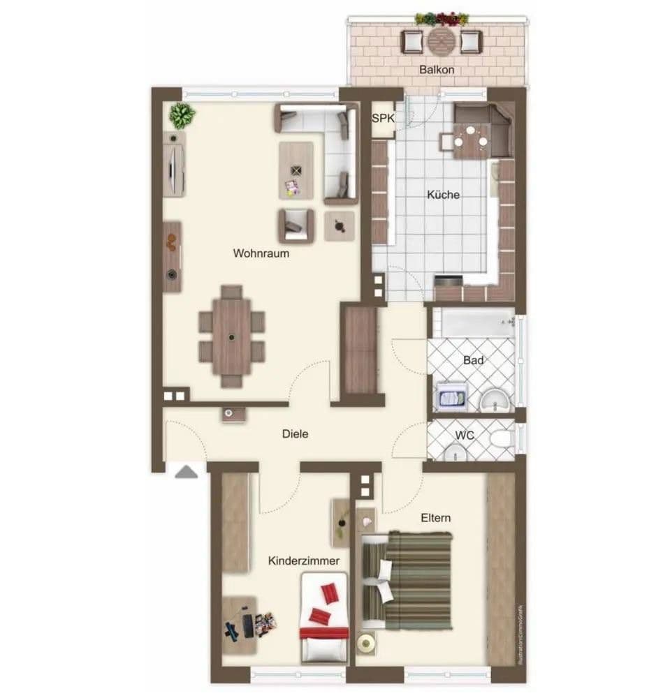 Prenájom bytu 3-izbový 81 m², Marienburger Straße 8, Aachen, Severné Porýnie - Westfálsko Prenájom bytu 3-izbový 81 m², Marienburger Straße 8, Aachen, Severné Porýnie - Westfálsko