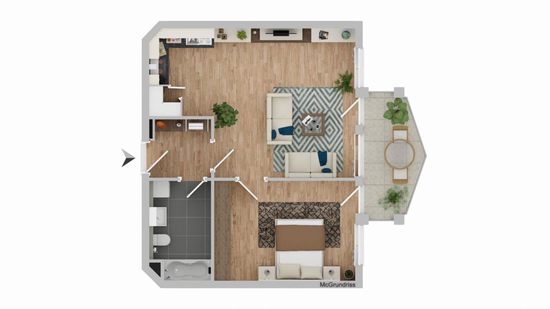 Predaj bytu 2-izbový 53 m², Schwerin, Meklenbursko-Predpomoransko Predaj bytu 2-izbový 53 m², Schwerin, Meklenbursko-Predpomoransko