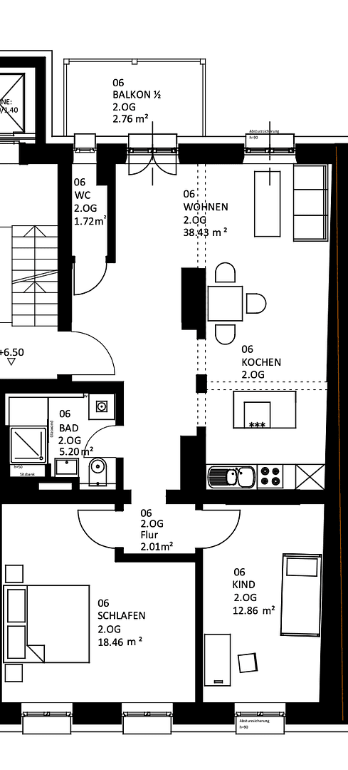 Prenájom bytu 3-izbový 82 m², Kapuzinerstraße 15, München, Bavorsko Prenájom bytu 3-izbový 82 m², Kapuzinerstraße 15, München, Bavorsko