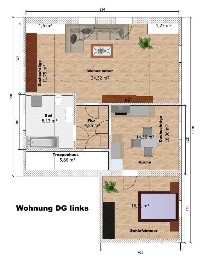 Prenájom bytu 2-izbový 60 m², Grünhain-Beierfeld, Sasko Prenájom bytu 2-izbový 60 m², Grünhain-Beierfeld, Sasko