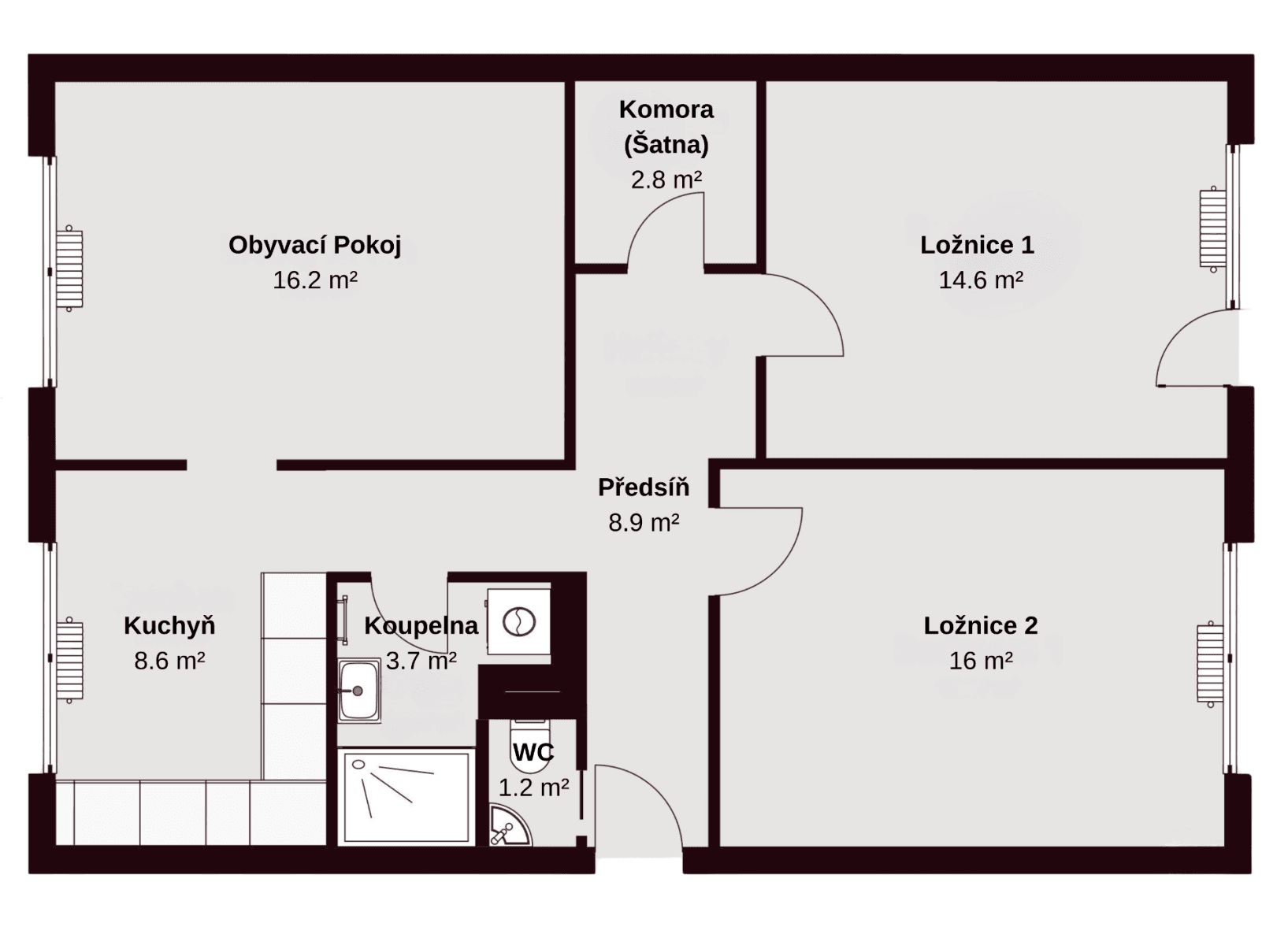 Predaj bytu 3-izbový 72 m², Brněnská, Šlapanice, Jihomoravský kraj Predaj bytu 3-izbový 72 m², Brněnská, Šlapanice, Jihomoravský kraj