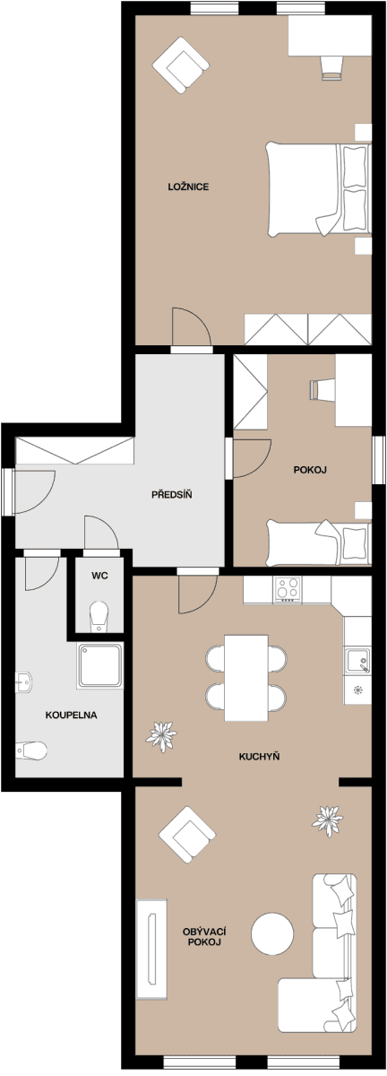 Predaj bytu 3-izbový 110 m², Palackého náměstí, Vlašim, Středočeský kraj Predaj bytu 3-izbový 110 m², Palackého náměstí, Vlašim, Středočeský kraj