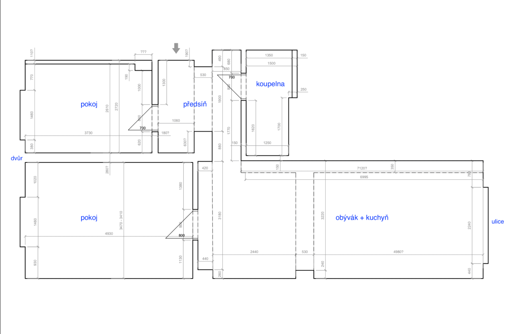 Prenájom bytu 3-izbový 70 m², V Olšinách, Praha, Praha Prenájom bytu 3-izbový 70 m², V Olšinách, Praha, Praha